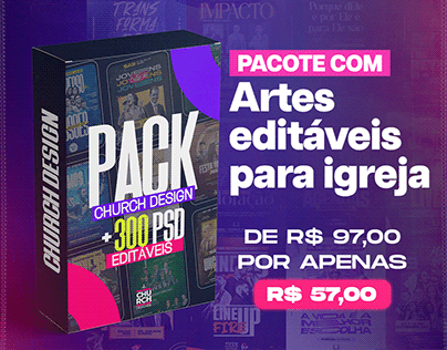 PACK 300 Artes Editáveis