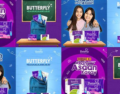 Raah Asaan Karay Campaign KV options - Butterfly