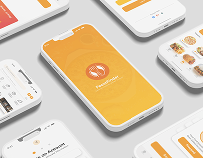 UI Mobile app Design clay mockup