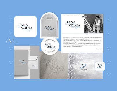 Brand identity for artist Iana Volga