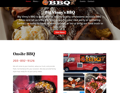 Big Vinnys BBQ Website