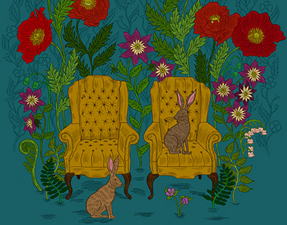 Rabbits in Chairs