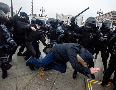 Navalny Protests in Moscow January 23, 2021