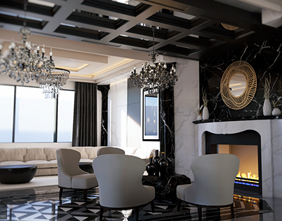 Mansion Interior Design - Living Room