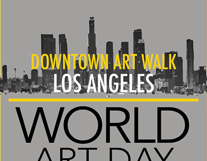 LA Art Walk Poster I Mocked up for an assignment