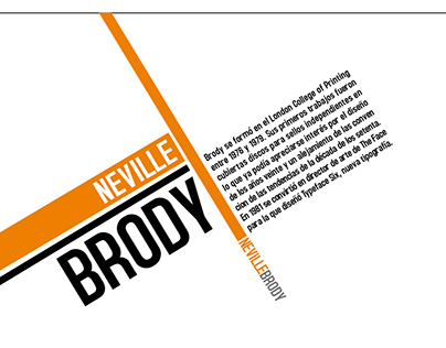NEVILLE BRODY - Composición Tipográfica