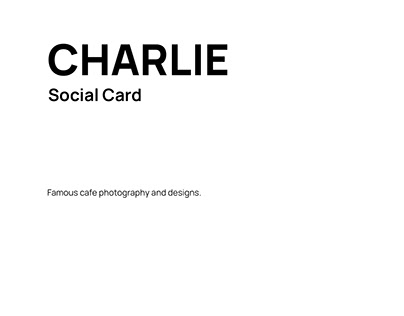Charlie Cafe Social Media