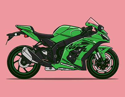 Bold Motorcycle Illustrations