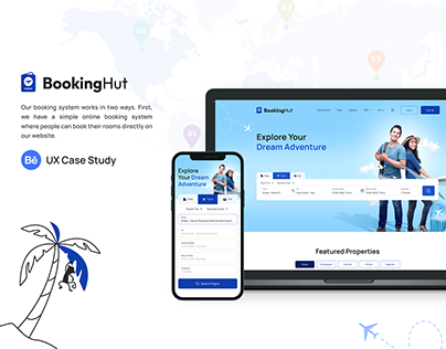 BookingHut - Website UX UI Case Study