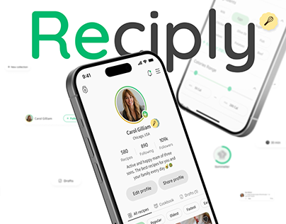 Reciply – Cooking App | UX/UI | Product Design