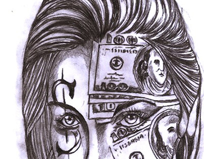 Tattoo Design Women and money are always involved.