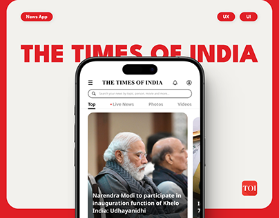 The Times of India - News App UX/UI Design