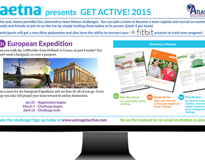 Aetna Get Active 2015 - Internal marketing campaign