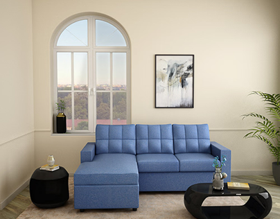 Yolo 3 Seater L- Shape Sofa With Interchangeable Chaise