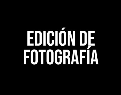 EDICIÓN DE FOTOGRAFÍA