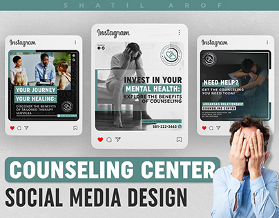 Counseling Center Social Media Design