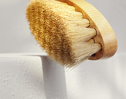Iris Hantverk: Body Brush 3D Model and Render