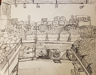 St. Lawrence Market Drawing