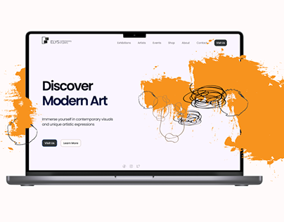 Project thumbnail - Landing page- art gallery