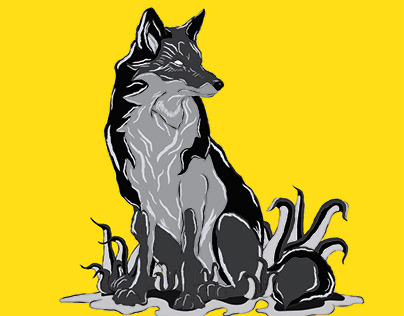 Gray Wolf Digital art