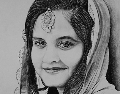 A SMILE LIKE YOURS - Pencil Sketch by Kamal Nishad
