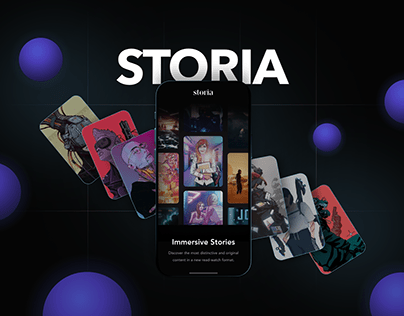 Storia - UX/UI app design & promo website