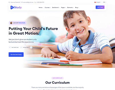 Education Website Made By WordPress