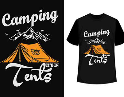 Tents t-shirt design