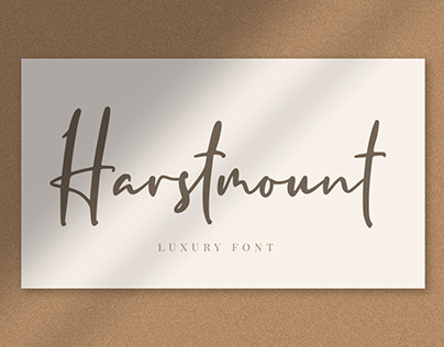 Harstmount // Luxury Signature Font