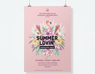 Graphic Design: Summer Lovin' event