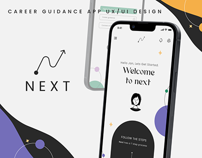 NEXT - Career guidance app UX UI design case study