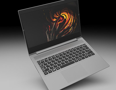 HP laptop detailed modeling