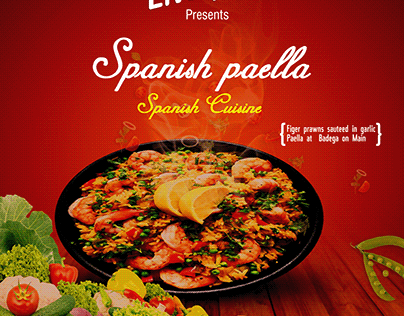 Paella Spanish Food Flyer Design