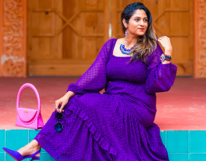 Alluring Elegance: The Captivating Purple Dress