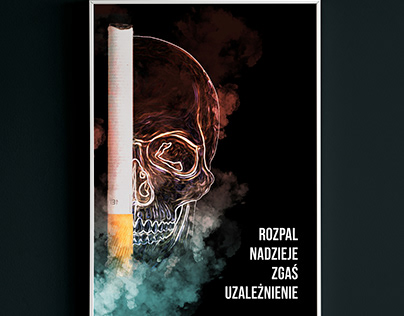 plakat przeciw paleniu papierosów