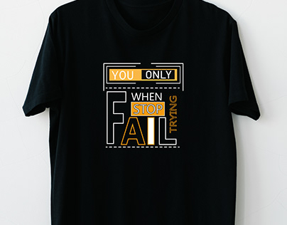 simple typography t shirt design
