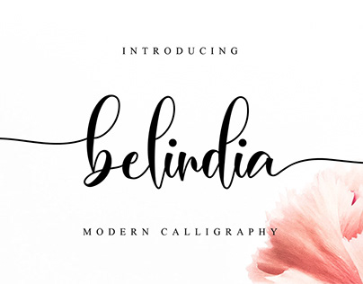 Free Belindia Calligraphy Font