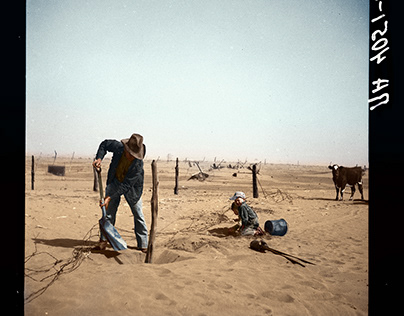 Oklahoma Dust Bowl farmer
