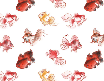 Ryukin fish pattern