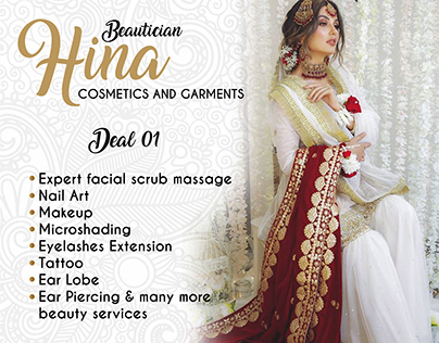 Exclusive Beautician Hina Banner Design