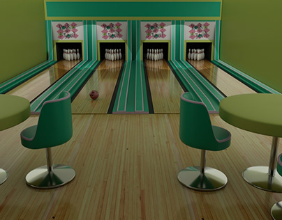 Retro bowling alley