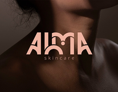 Alma skincare logo design, branding