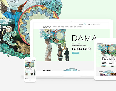 DAMA Band — Website