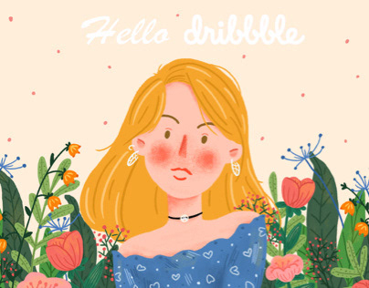 hello dribbble girl