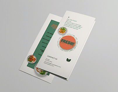 Brochure healthy food restaurant