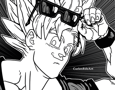 Goku Retrato