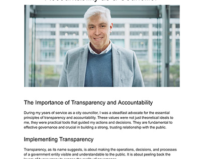 Promoting Transparency and Accountability