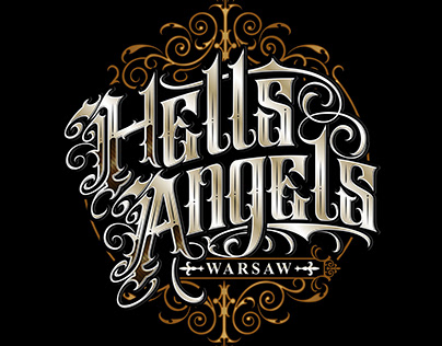 Lettering Tattoo Logo Hells Angels