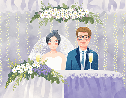 The wedding book illustrations