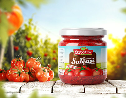 Öztatlar Tomato Souce logo and packaging design